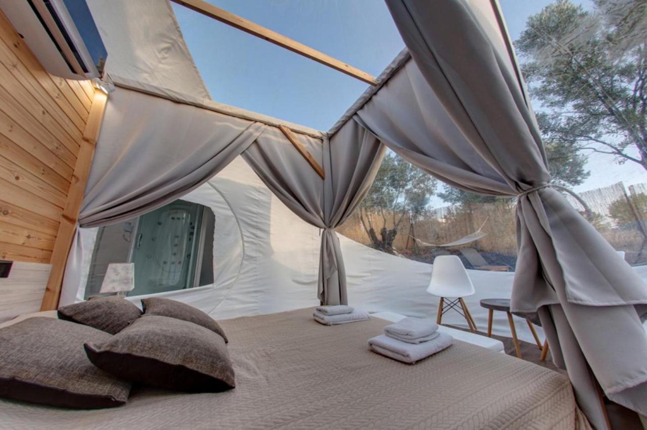 Bubble Tent Hotel Неа Мудания Екстериор снимка