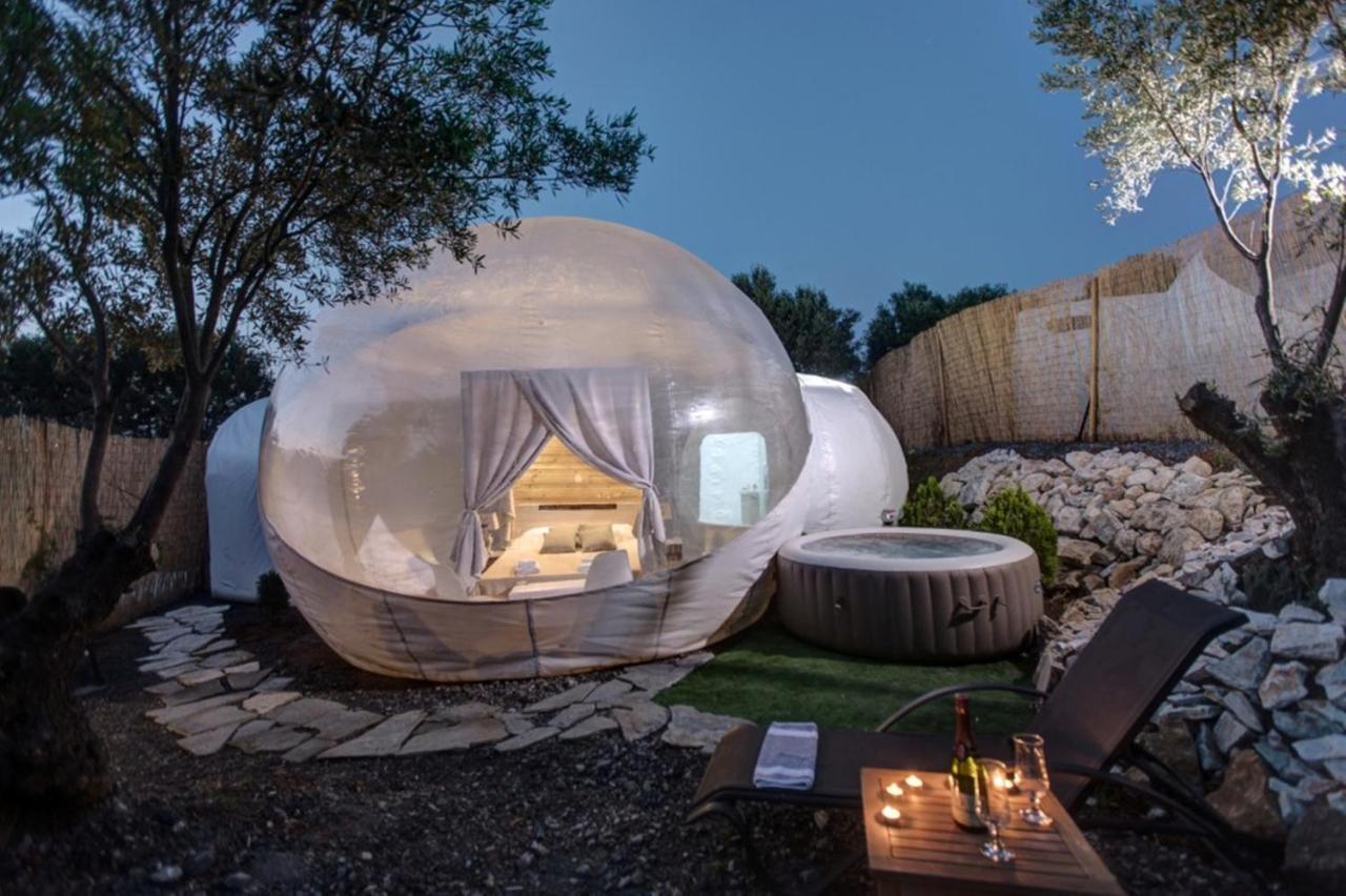 Bubble Tent Hotel Неа Мудания Екстериор снимка