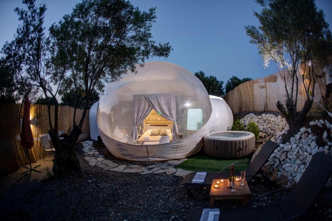 Bubble Tent Hotel Неа Мудания Екстериор снимка