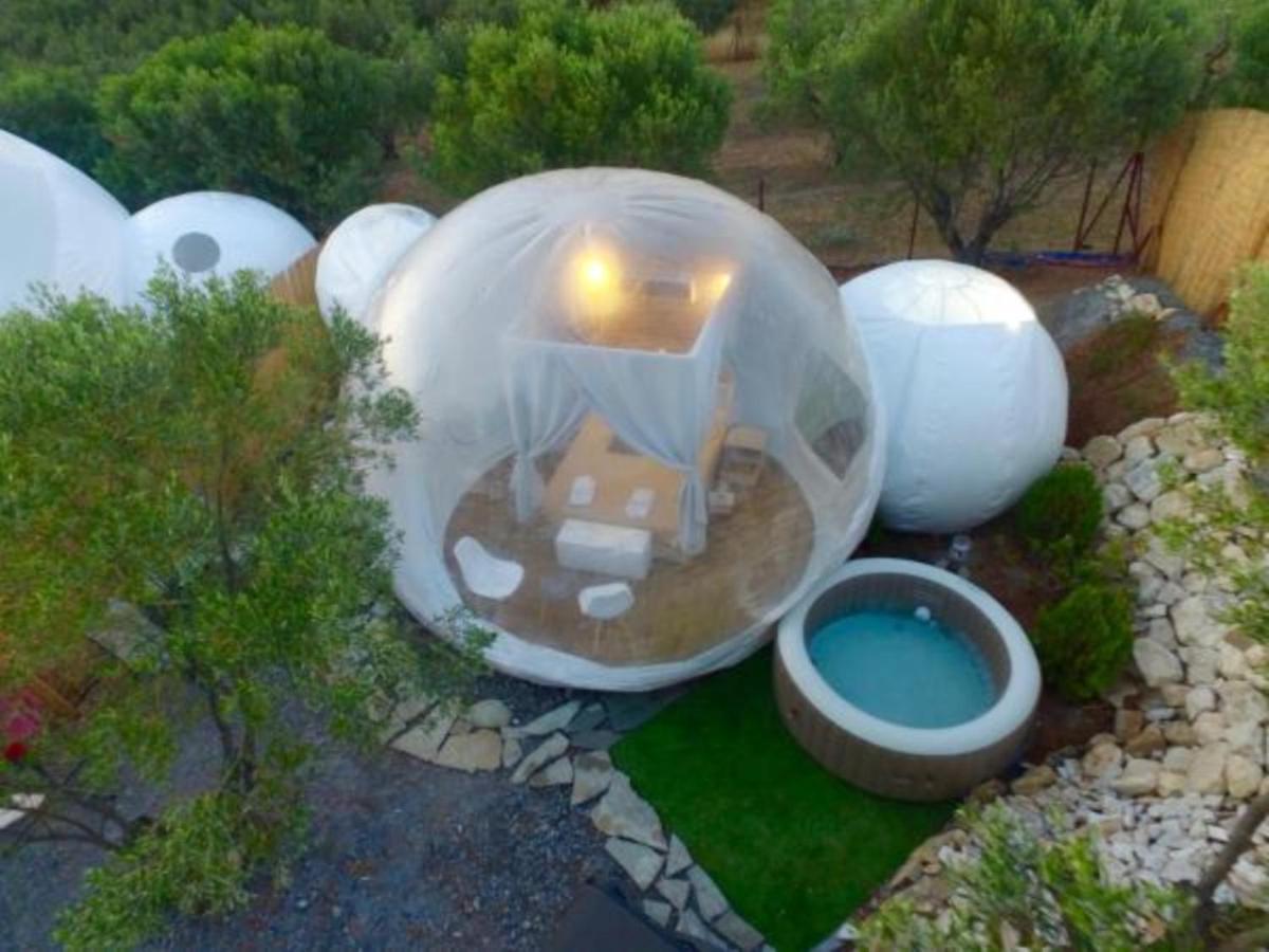 Bubble Tent Hotel Неа Мудания Екстериор снимка