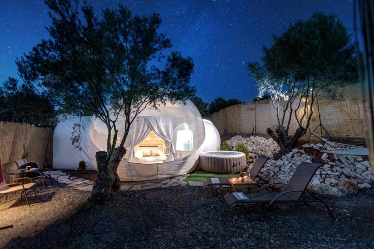 Bubble Tent Hotel Неа Мудания Екстериор снимка