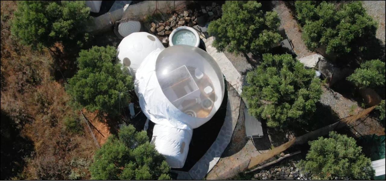 Bubble Tent Hotel Неа Мудания Екстериор снимка